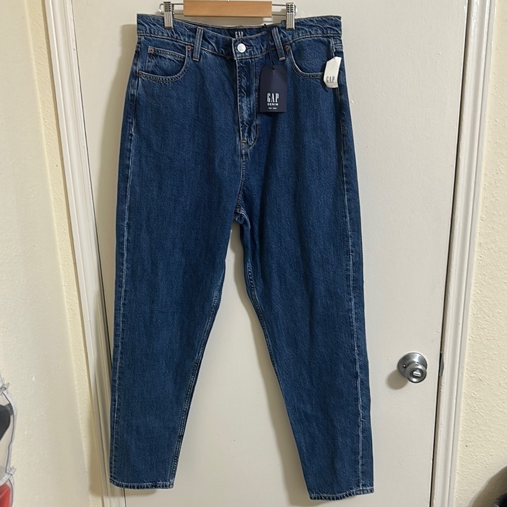 NWT‎ Gap High Rise Mom Jeans size 14 Tall